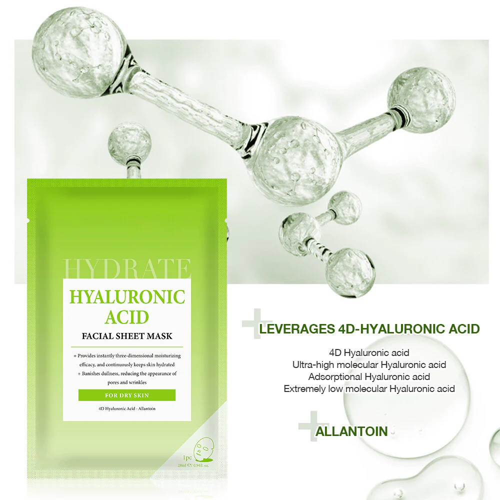 Facial Mask Leverages 4D Hyaluronic Acid