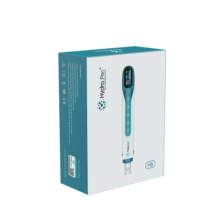 Packaging box of Hydra Pen H6 Advanced Serum Infusion Microneedling Pen