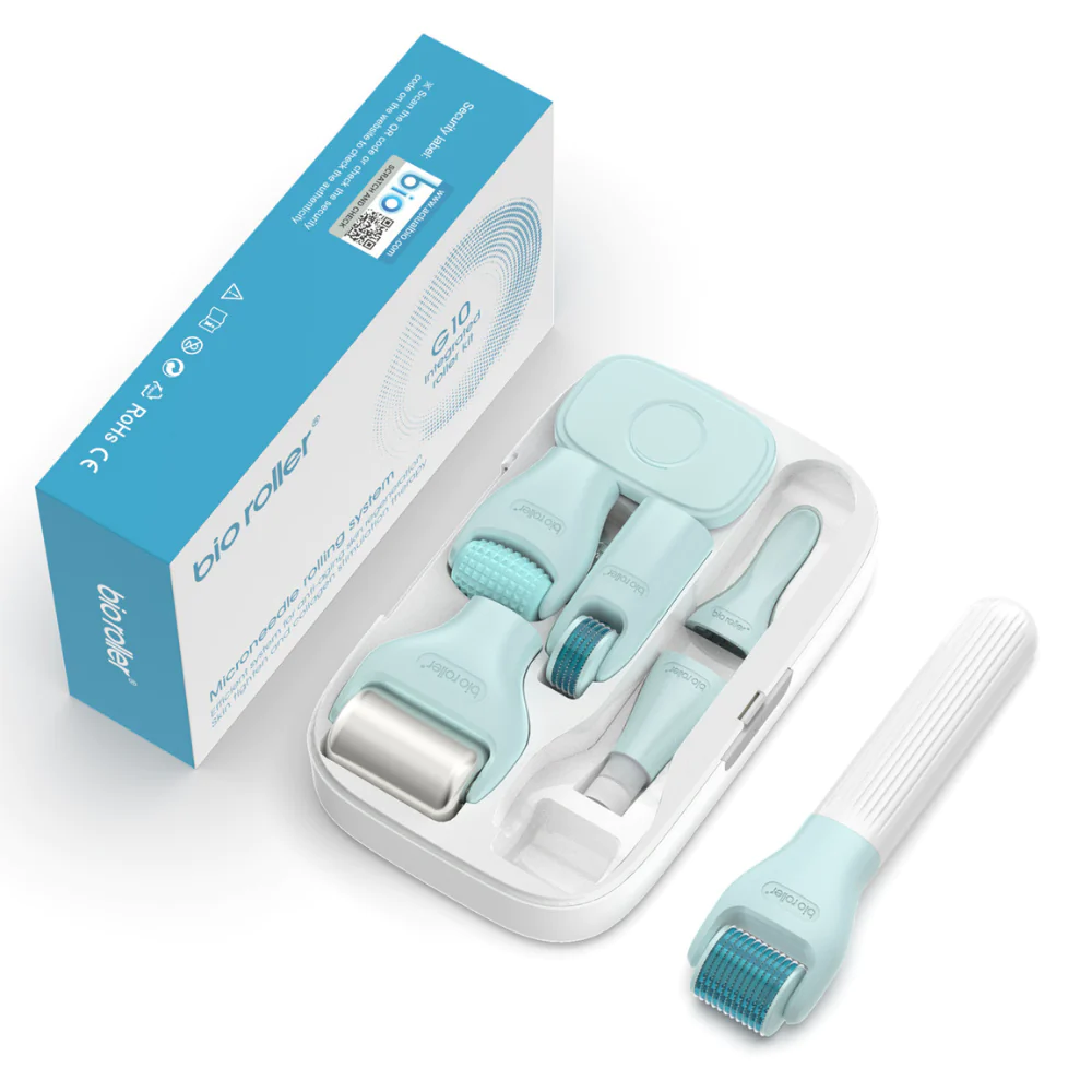 Bio Roller G10 10-in-1 Ultimate Derma Rolling Kit and its packaging