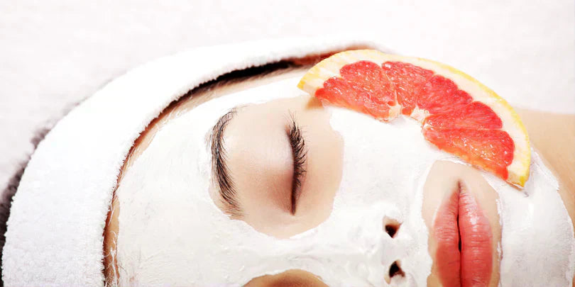Woman having facial treatment 