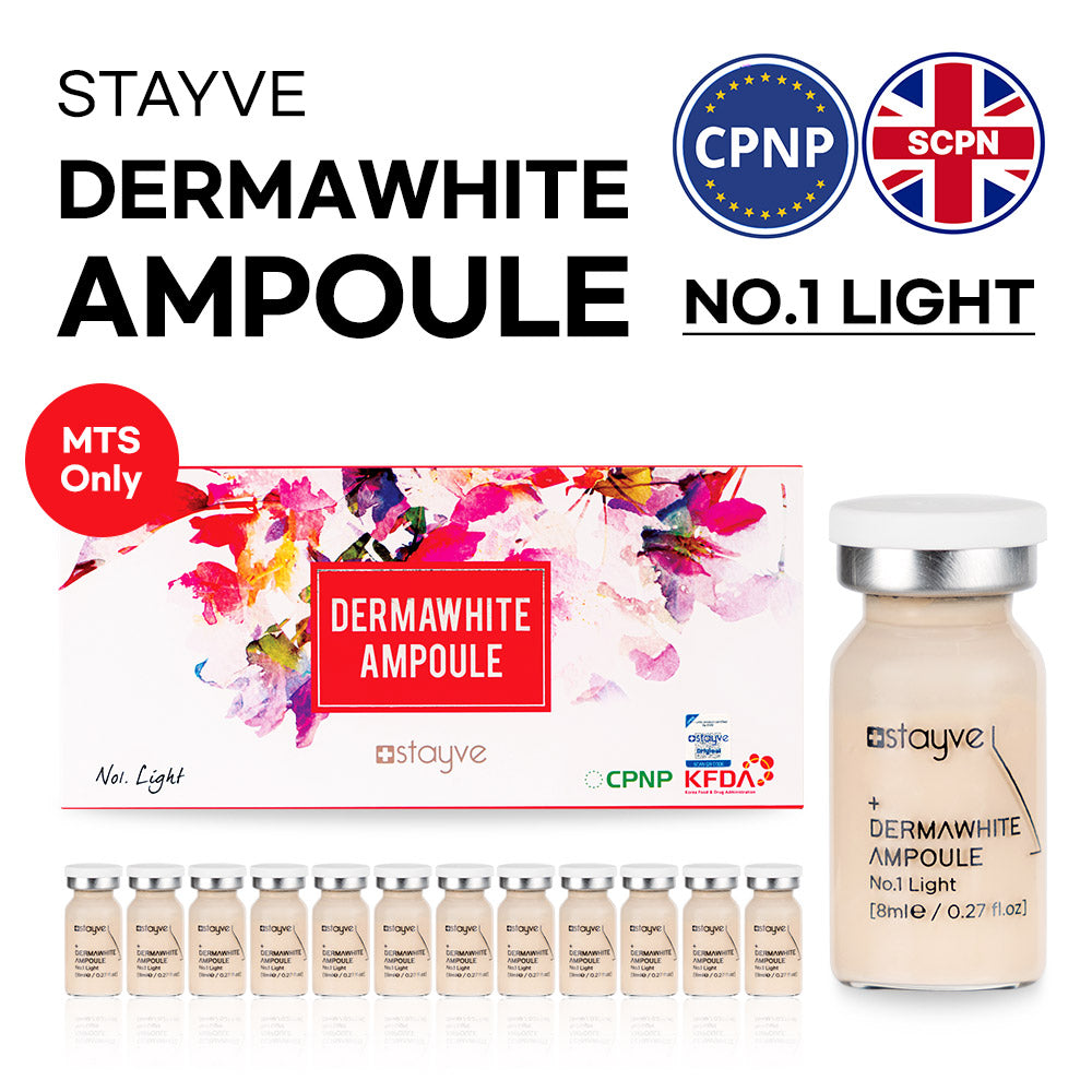 Stayve BB Glow Dermawhite Ampoule - No 1 light packaging with certified CPNO and SCPN logo