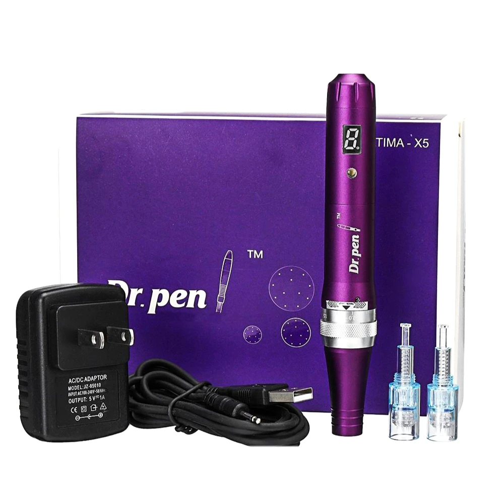 What is included in the box for Dr. Pen Ultima X5 Derma Pen 