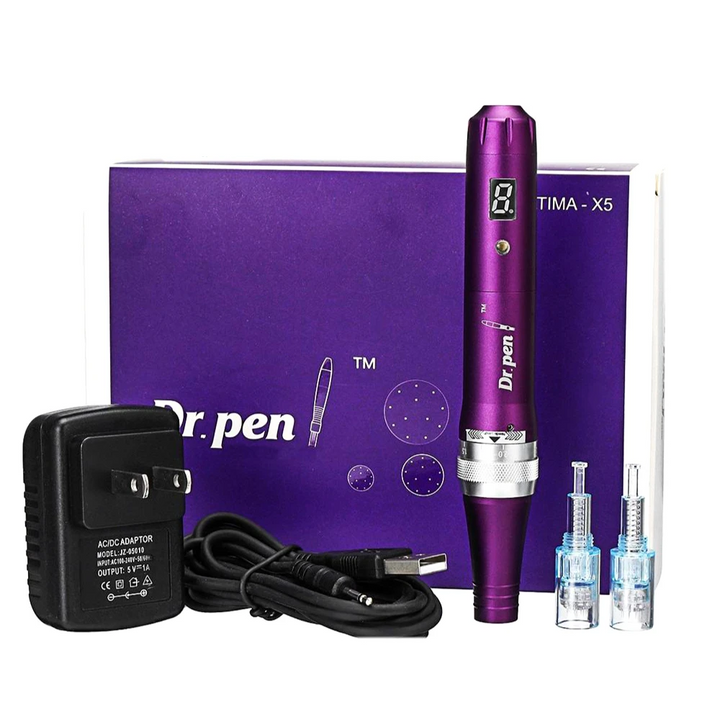 What is included in the box for Dr. Pen Ultima X5 Derma Pen 