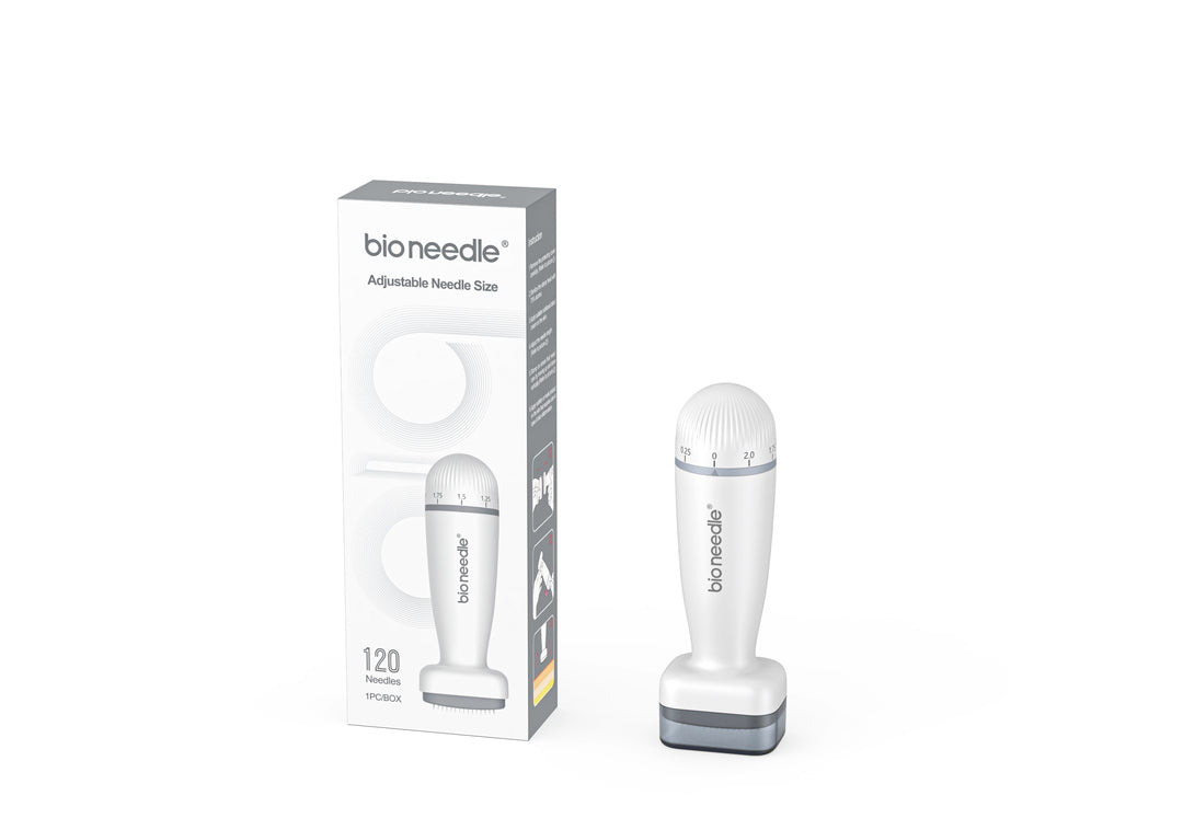 Bio Needle Justerbar Derma Stamp Micro Needling-verktyg för hårväxt