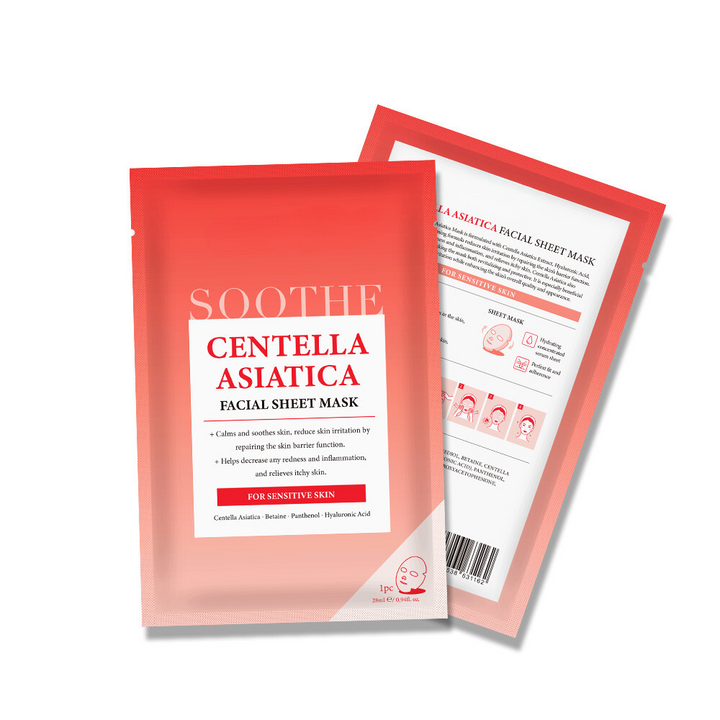 Centella Asiatica Soothing Facial Mask Packaging