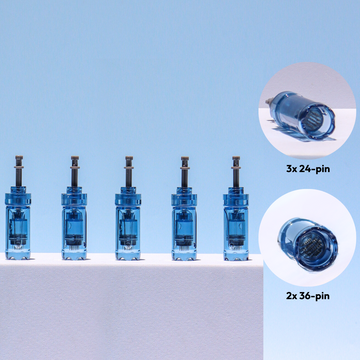 Dr. Pen M8S Hair Growth Combo Cartridges (5-pack) includes 3 x 24 pin & 2 x 36 pin
