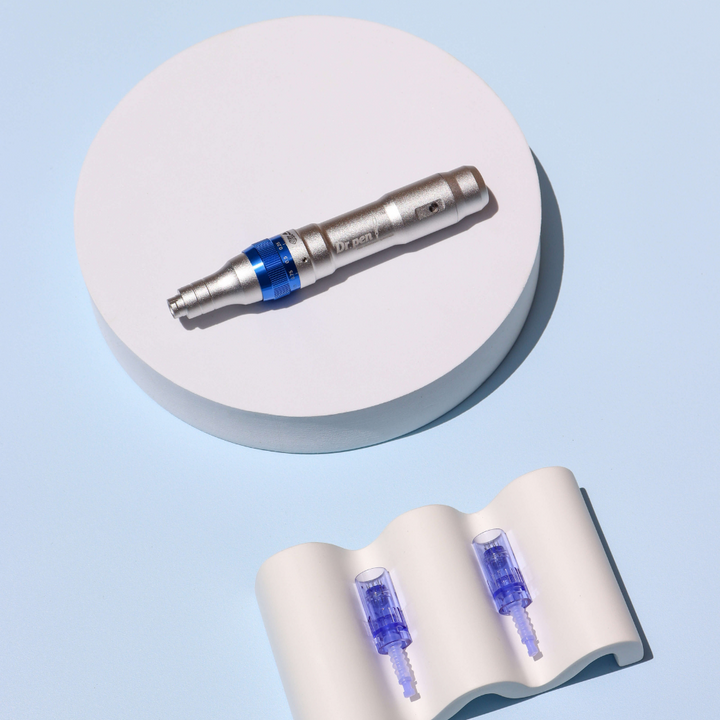 Image of Dr. Pen Ultima A6 Professional Plus device & 2 cartridges 