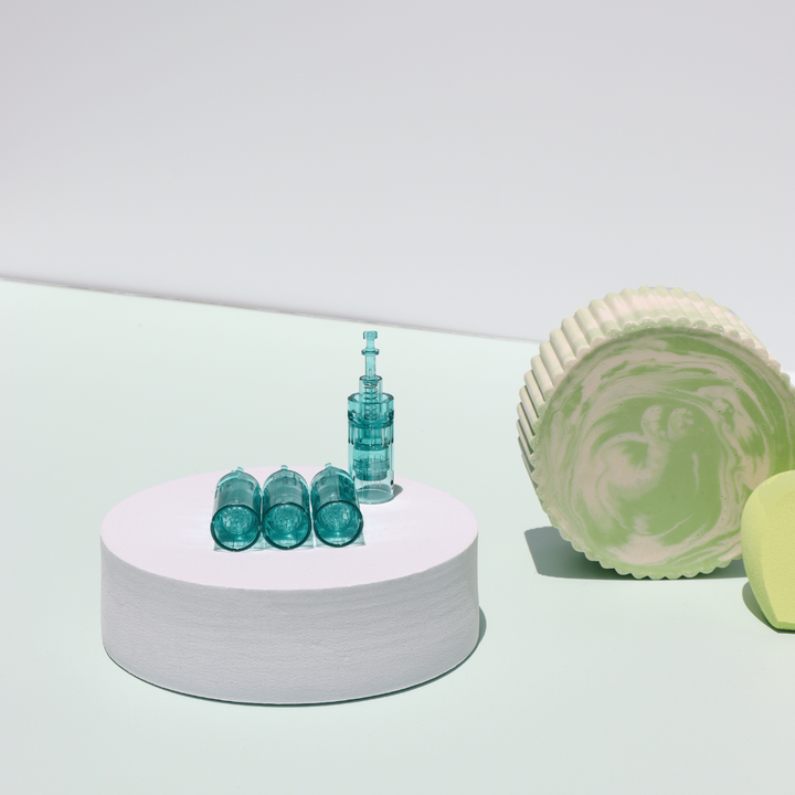  16-Pin needle Dr. Pen cartridge on display, compatible with the A6S Microneedling Pen.