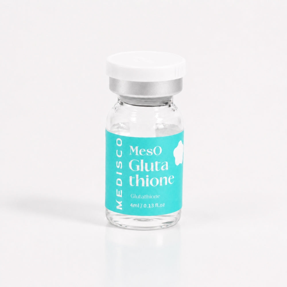 Medisco MesO Glutathione 4 ml vial with teal label on white background