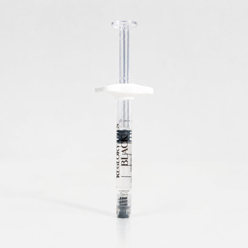 Reglory Eyes Black PN 1% polynucleotide syringe for professional under-eye skin treatments