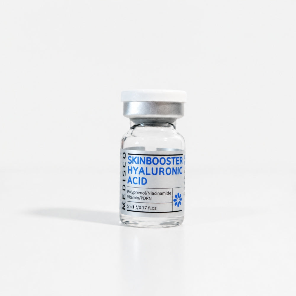 Medisco Skinbooster Hyaluronic Acid vial for professional skin hydration treatments