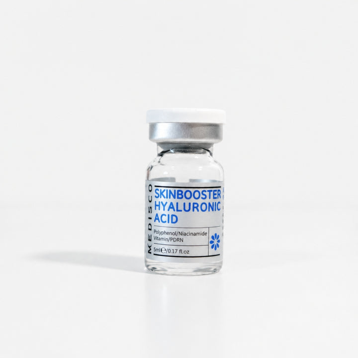 Medisco Skinbooster Hyaluronic Acid vial for professional skin hydration treatments