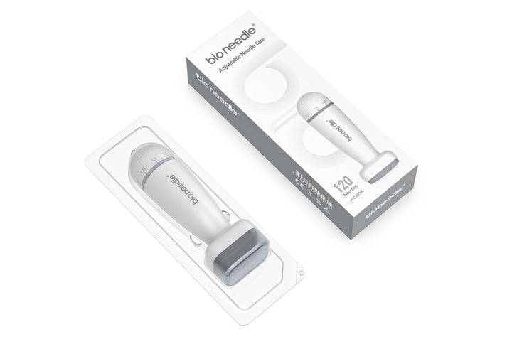 Bio Needle Justerbar Derma Stamp Micro Needling-verktyg för hårväxt