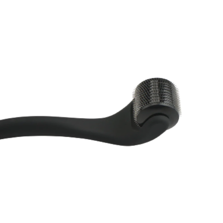close up view of beard growth derma roller 