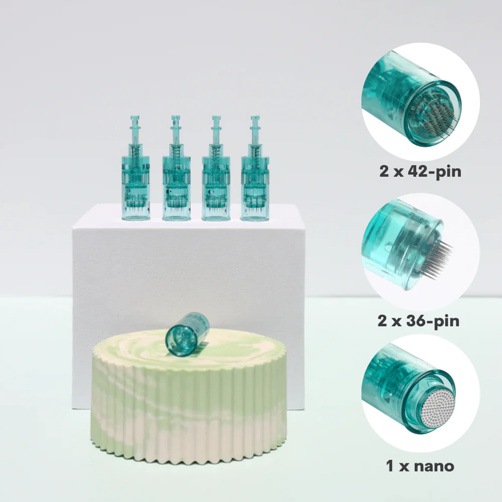 Dr. Pen A6S Body Combo Cartridges (5-pack) with 2 x42 pin, 2 x 36pin, 1 x nano pin