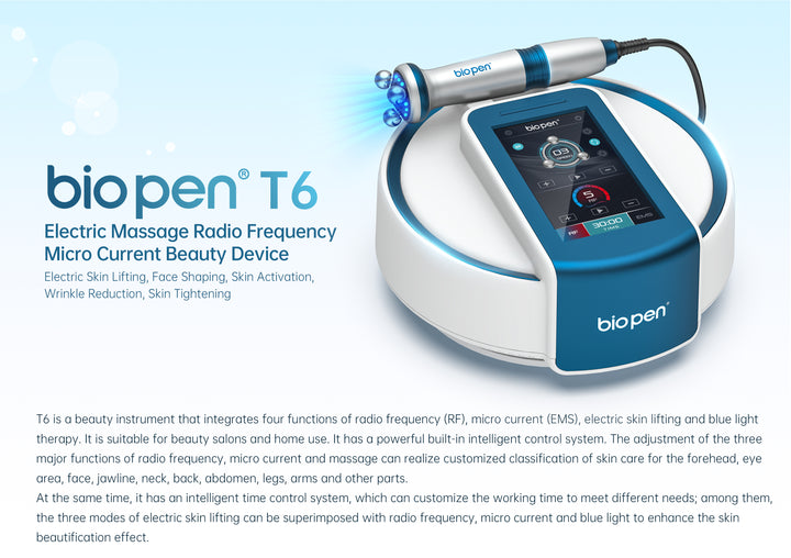 Bio Pen T6 Av Dr. Pen Professionell Radio Frequency Huduppstramnings- och Lyftningsapparat