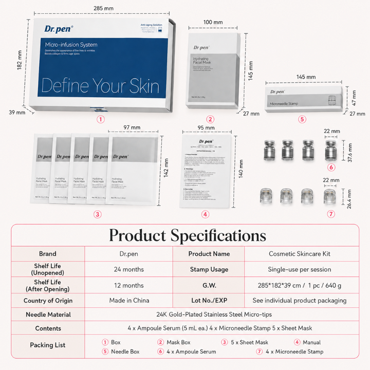 *NOVINKA* Dr. Pen Micro-Infusion Skin Needling Stamp Kit